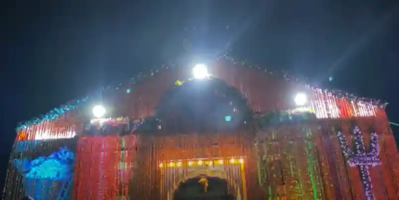 Kedarnath temple night view