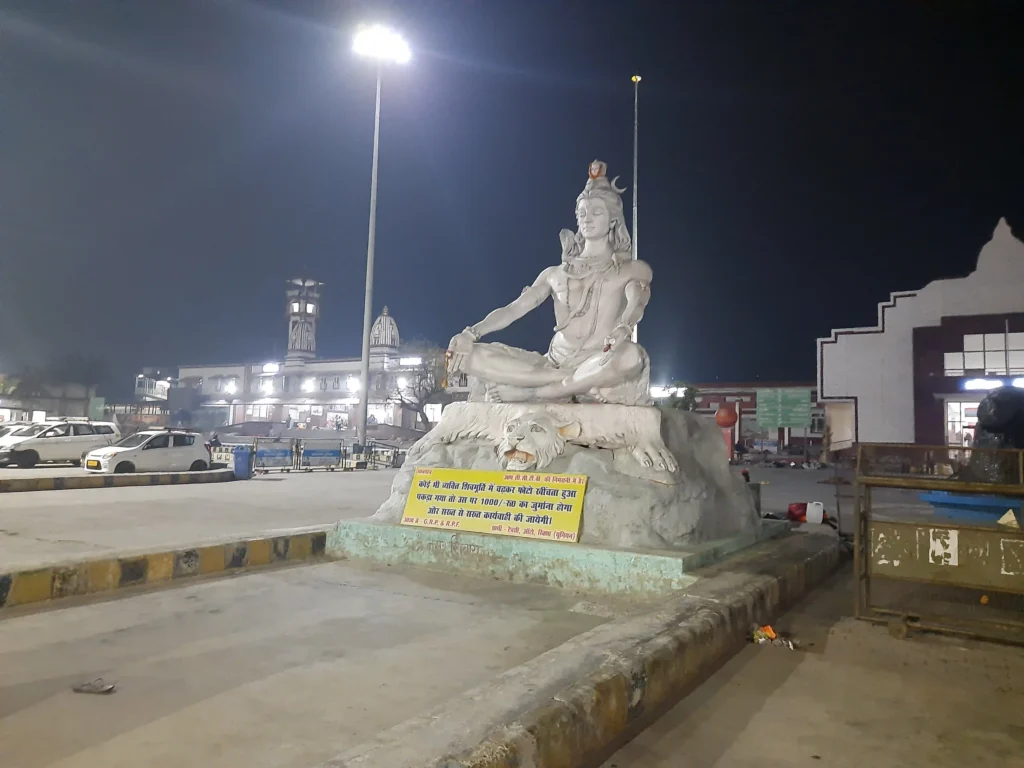 Shiva statue at Haridwar Railway Station